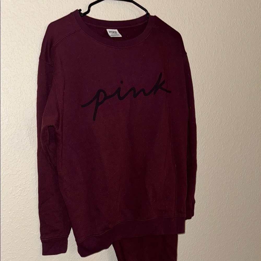 PINK Victoria's Secret Maroon Women's Sweater
